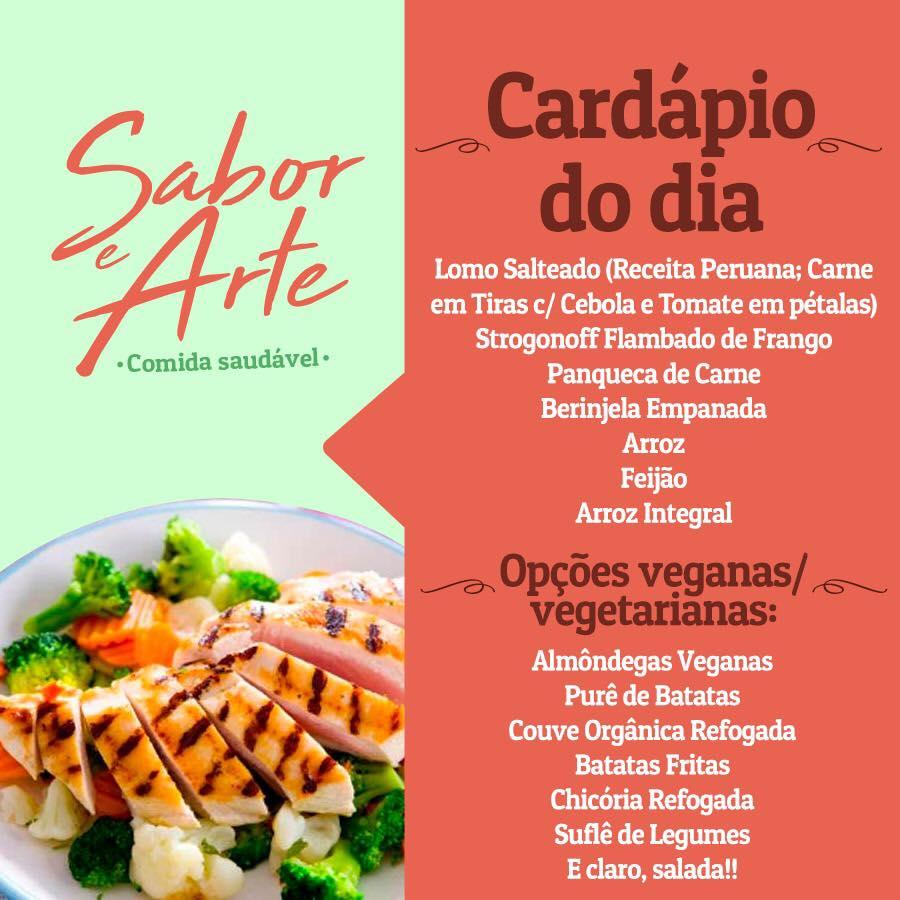 Sabor e Arte - Comida Saudável cardápio