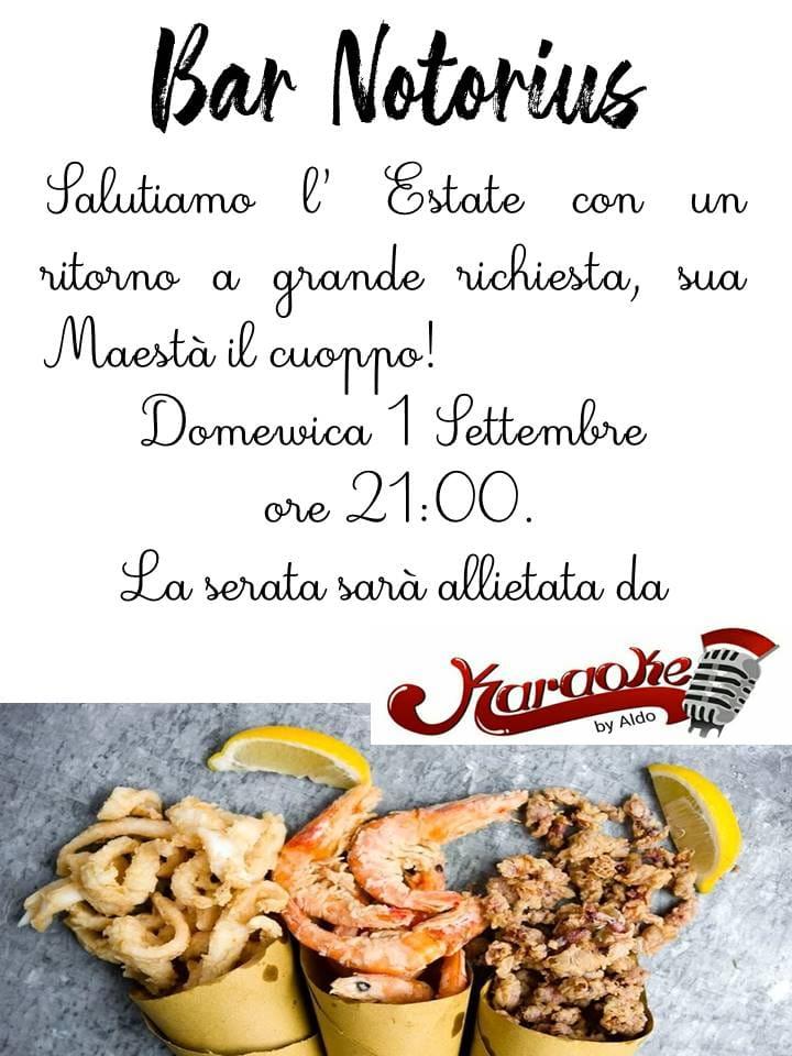 Menu de Bar Notorius Postiglione