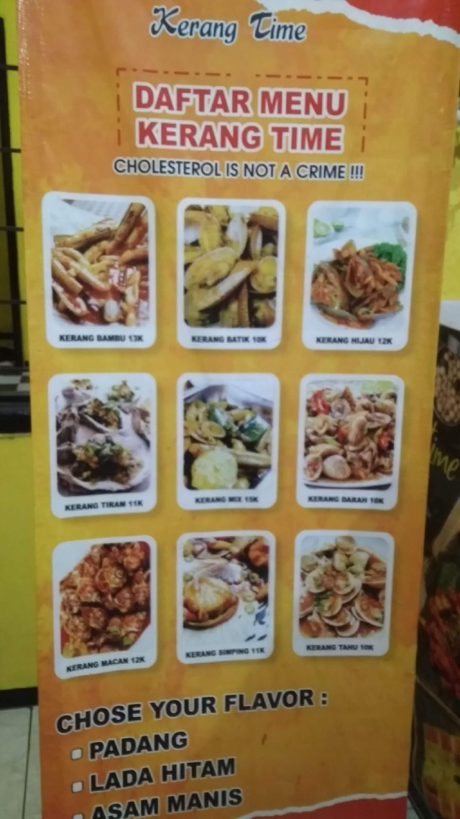 Menu at Kerang Time TROPODO Mojokerto restaurant, Mojokerto