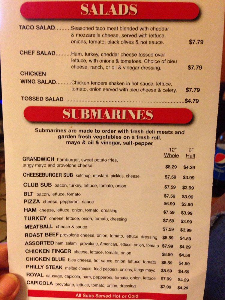 Menu at Frewsburger Pizza Shop pizzeria, Frewsburg