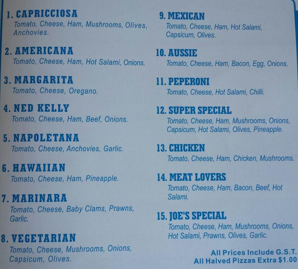Menu at Wyndham Vale Pizza & Pasta pizzeria, Wyndham Vale