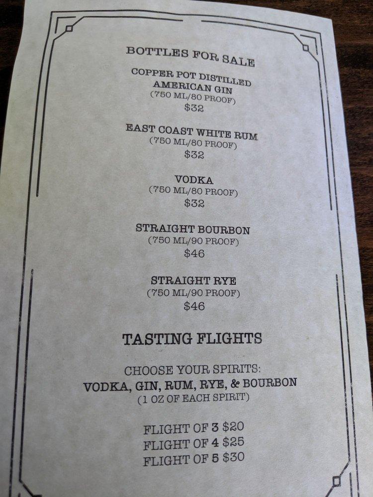 Menu at Colts Neck StillHouse pub & bar, USA