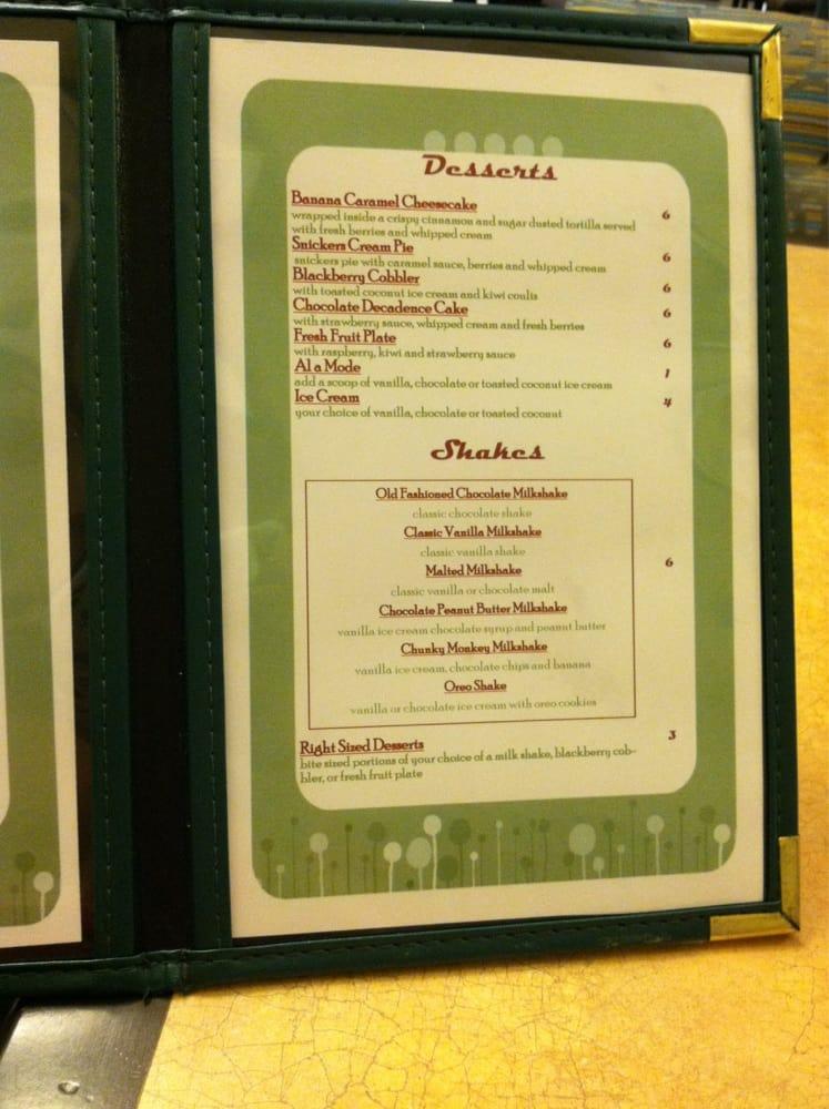 Menu at The Garden Grille & Bar, Denver