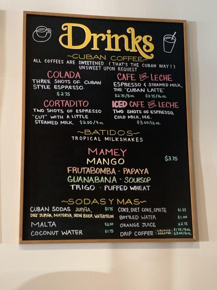 Menu at Buena Gente Cuban Bakery, Decatur, Clairmont Rd