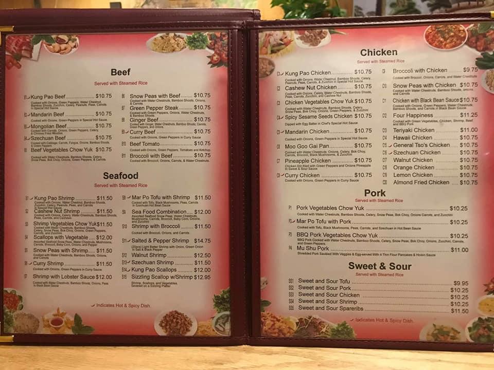 Menu at Red Tea Garden restaurant, MiltonFreewater