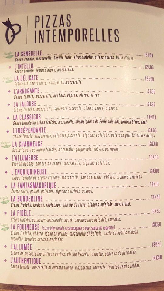 Menu de Restaurant Basta Hossegor