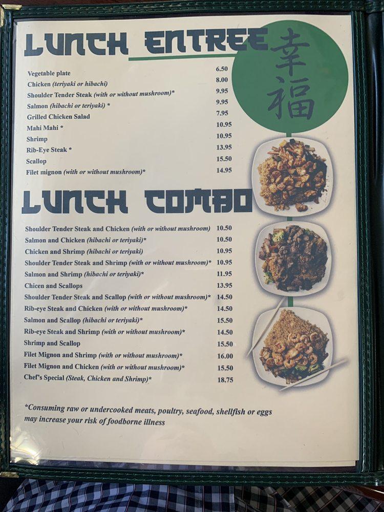 Menu at Charlotte Hibachi Grill restaurant, Charlotte, E Independence Blvd