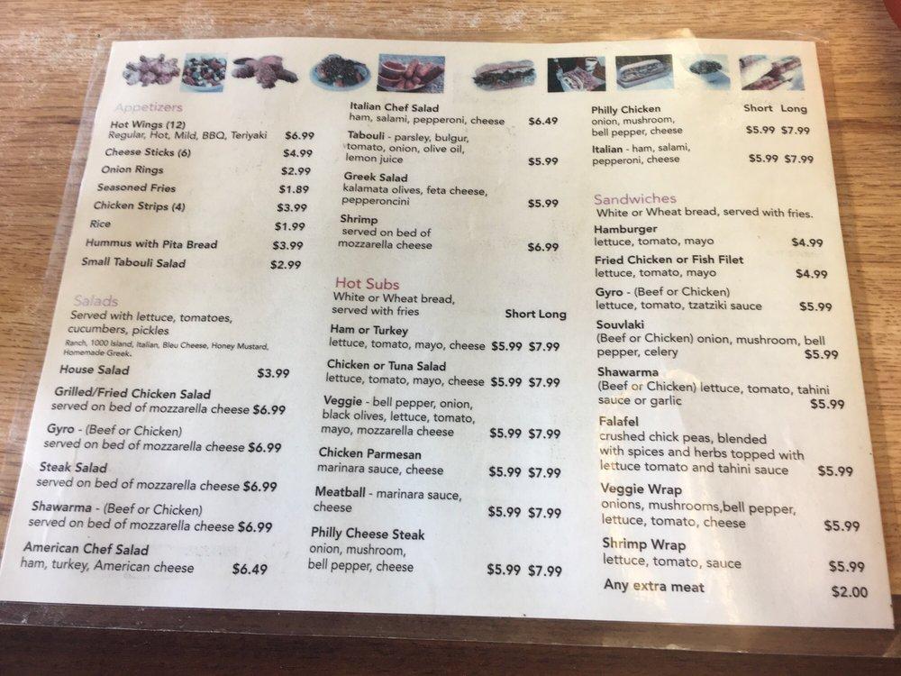 Menu at Pita Way restaurant, Anderson