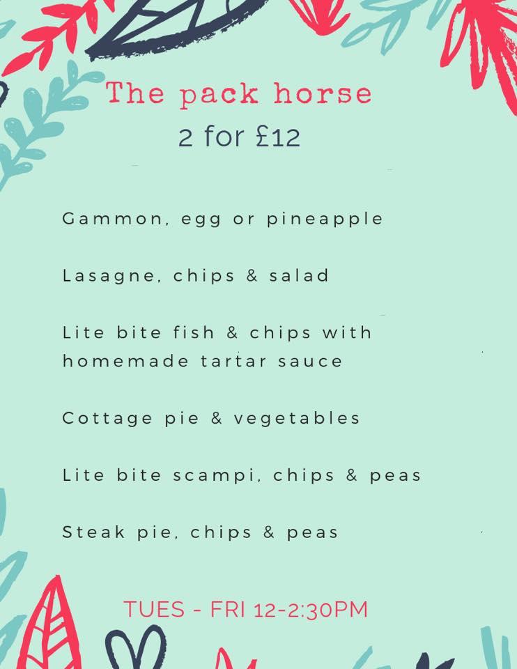 menu-at-pack-horse-pub-bar-bridlington