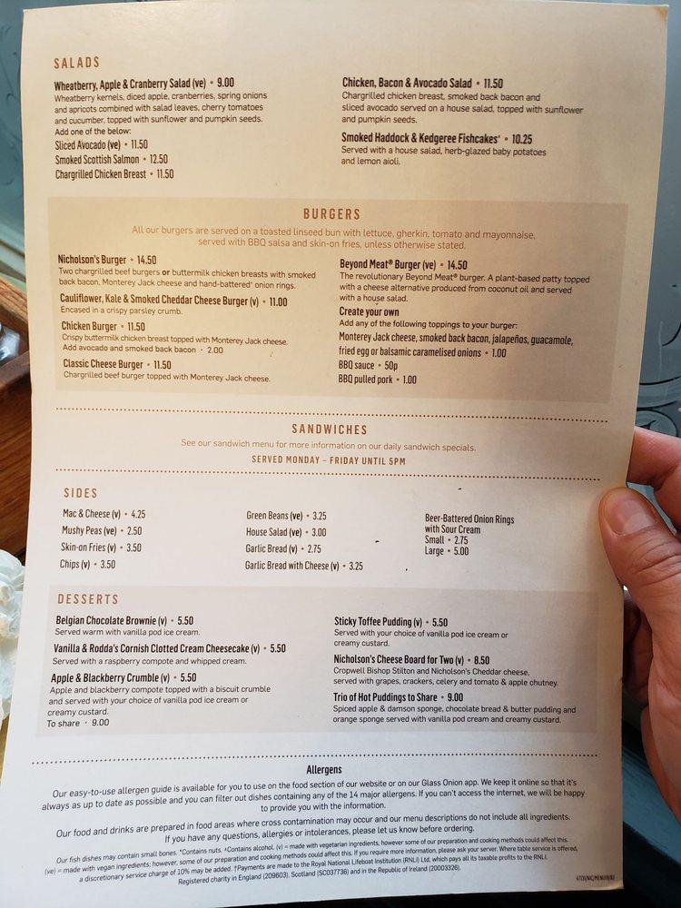 Menu at Carpenters Arms Windsor pub & bar, Windsor