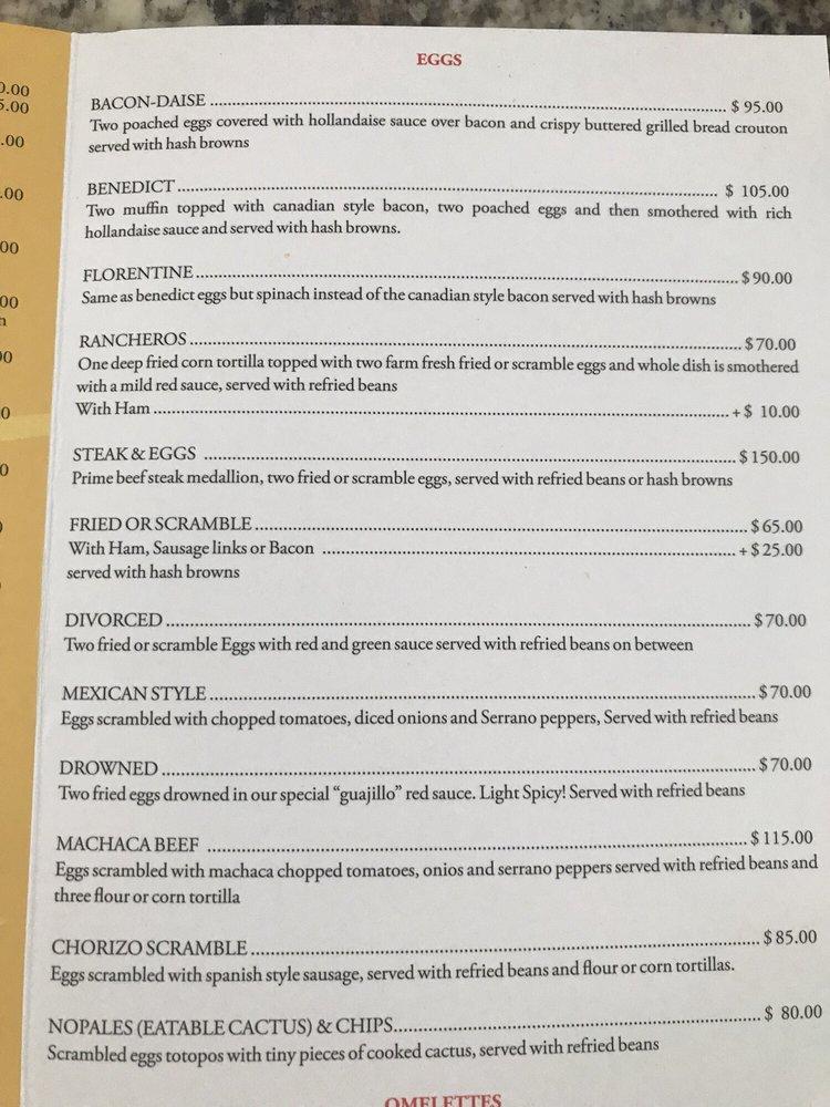 Menu at Mr. Cream Pancakes & Waffles restaurant, Puerto Vallarta