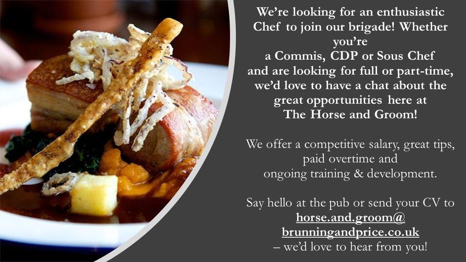 Menu at The Horse & Groom pub & bar, Hare Hatch