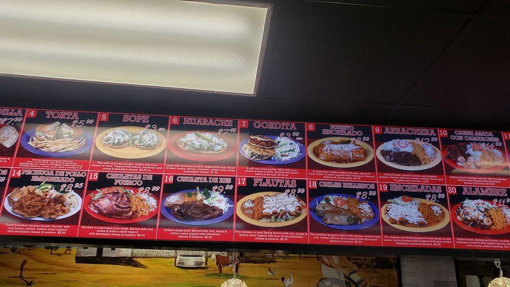 Menu at Taqueria El Torito restaurant, Kansas City
