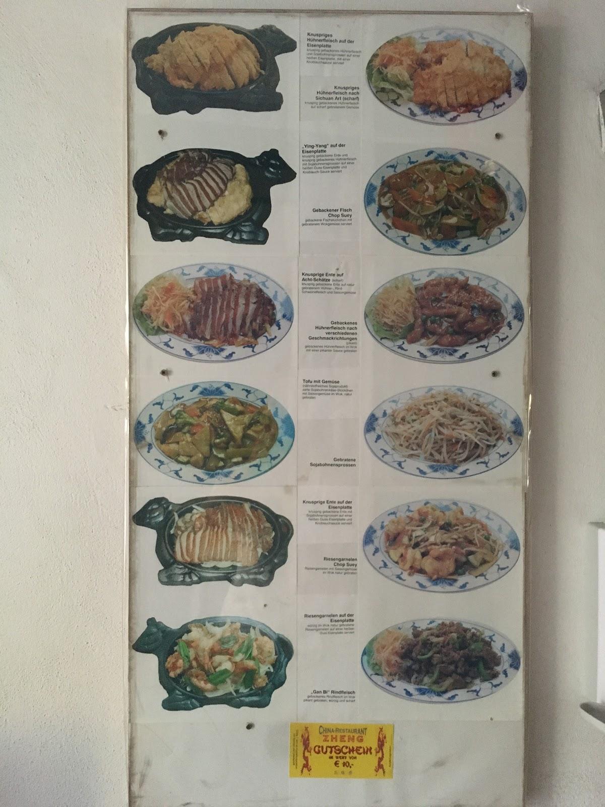Speisekarte von ChinaRestaurant Zheng, Amstetten