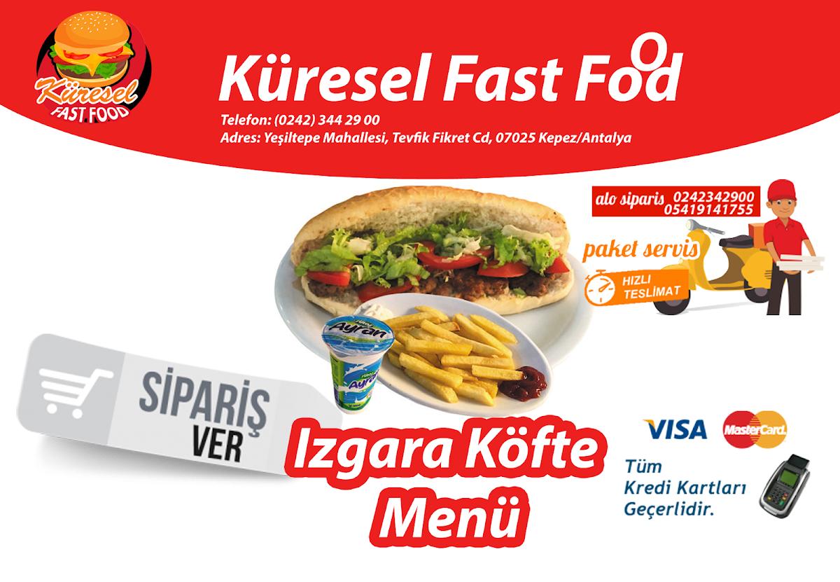 Antalya Kepez Paket Servis -Küresel FastFood - Yemek Siparişi, Анталья -  Меню и отзывы о ресторане