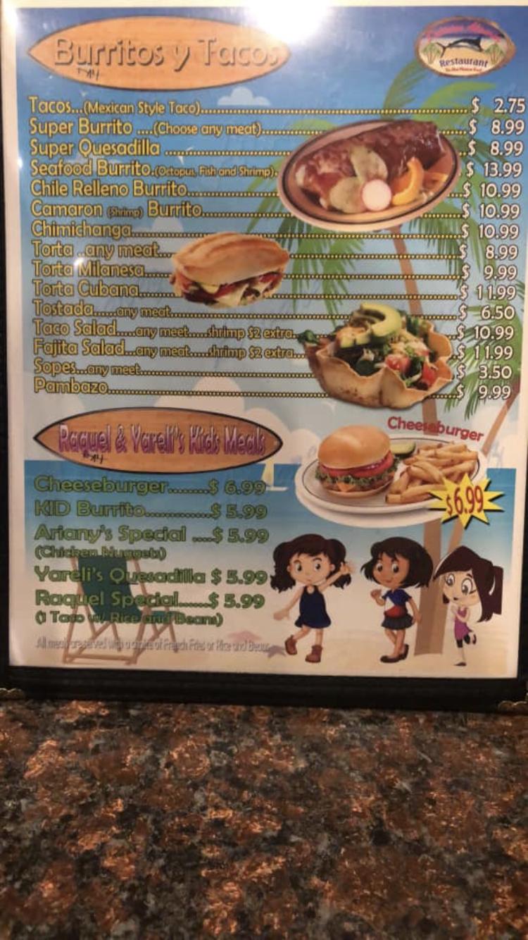 Menu At Alvarez Restaurant Hidden Valley Lake