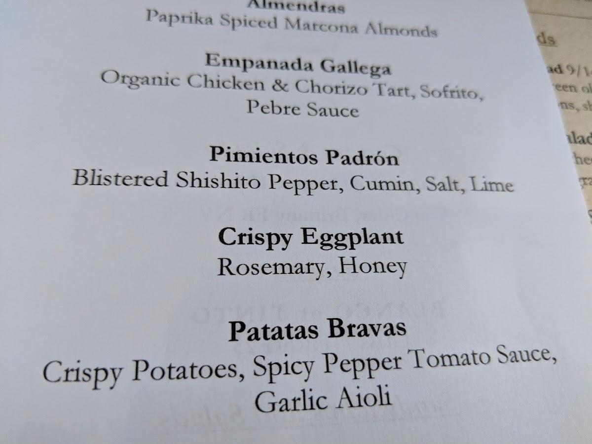 Carta de Albariño Tapas & Wine Bar, Shrewsbury