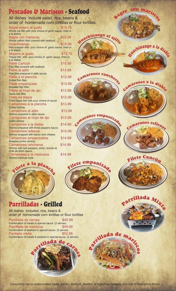 Menu at CANCUN CAFE & MEXICAN GRILL, Yorkville