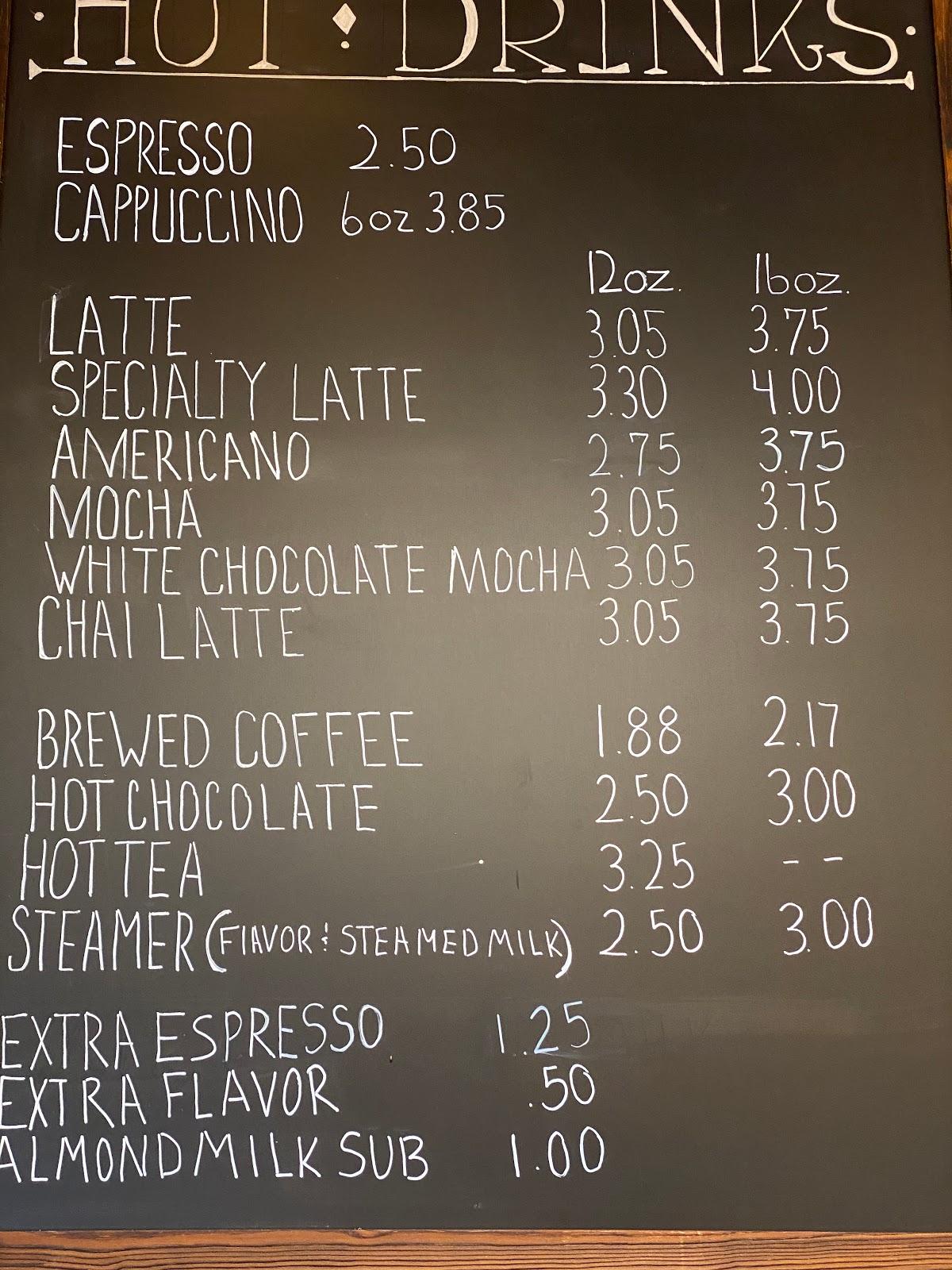 Menu at Hilltop Coffee Co pub & bar, Crab Orchard