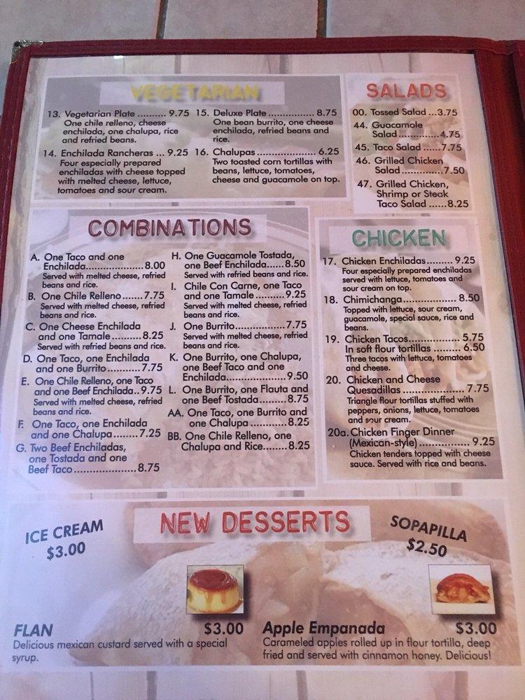 Menu at Laredo Grill restaurant, Quincy