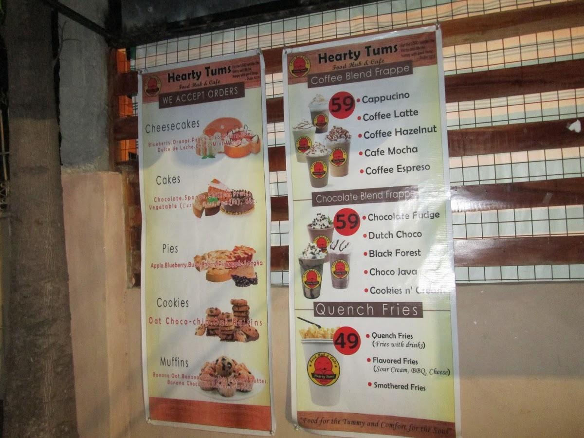 Menu At Hearty Tums Food Hub And Cafe Cadiz City