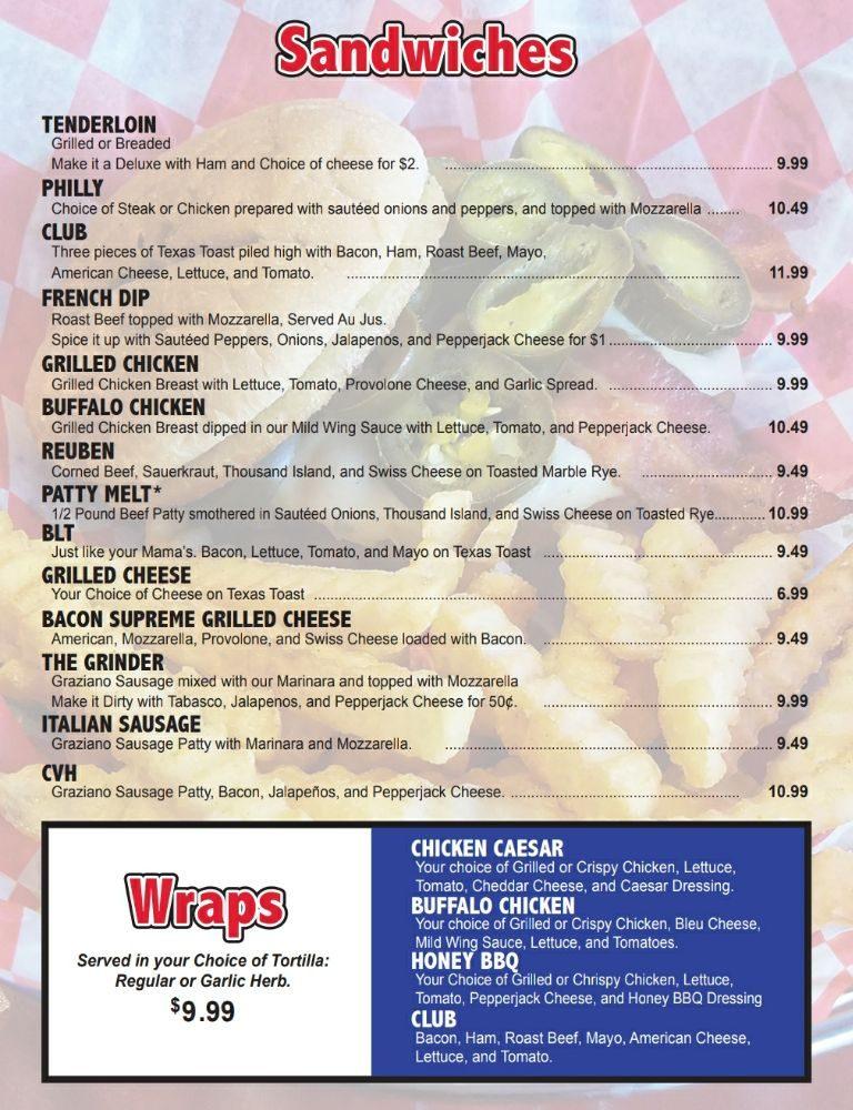 Menu at The U Neighborhood Grill pub & bar, Urbandale