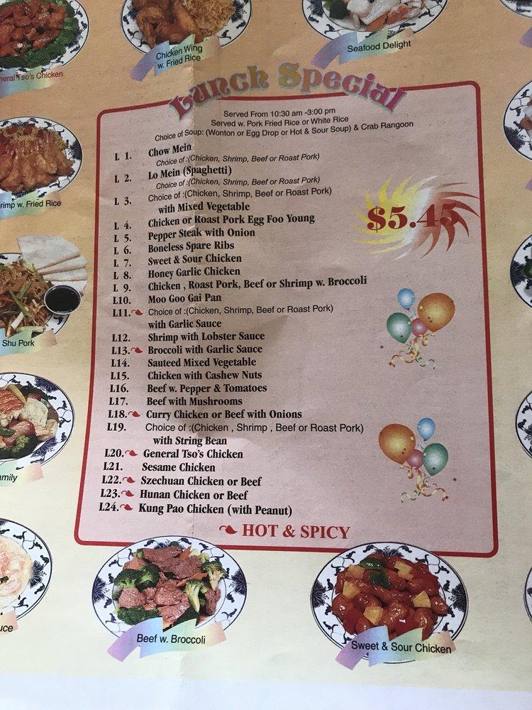 Menu at Kam Sheng restaurant, Kansas City, N Ash Ave