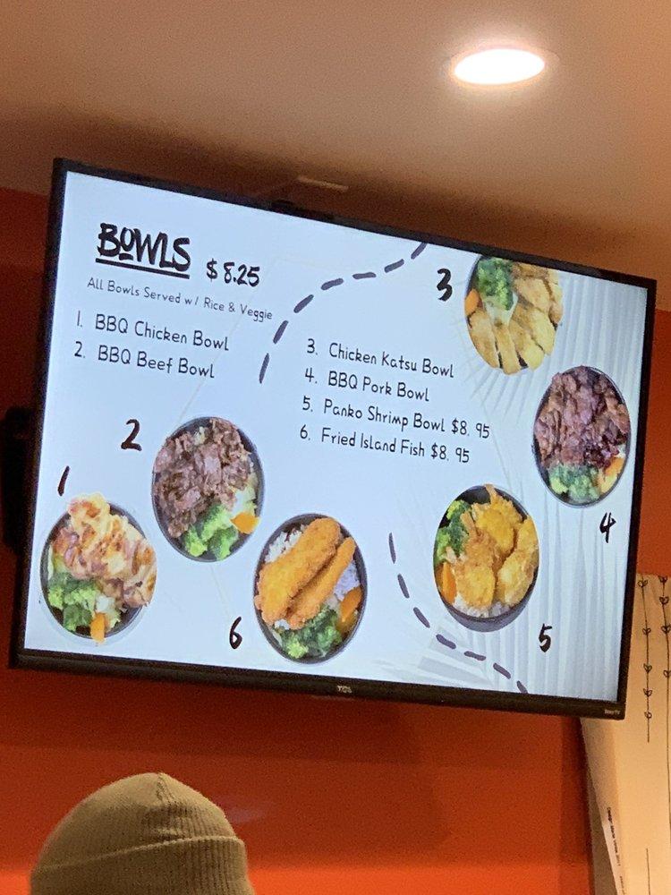 Menu at Tim's Hawaiian BBQ, Davis