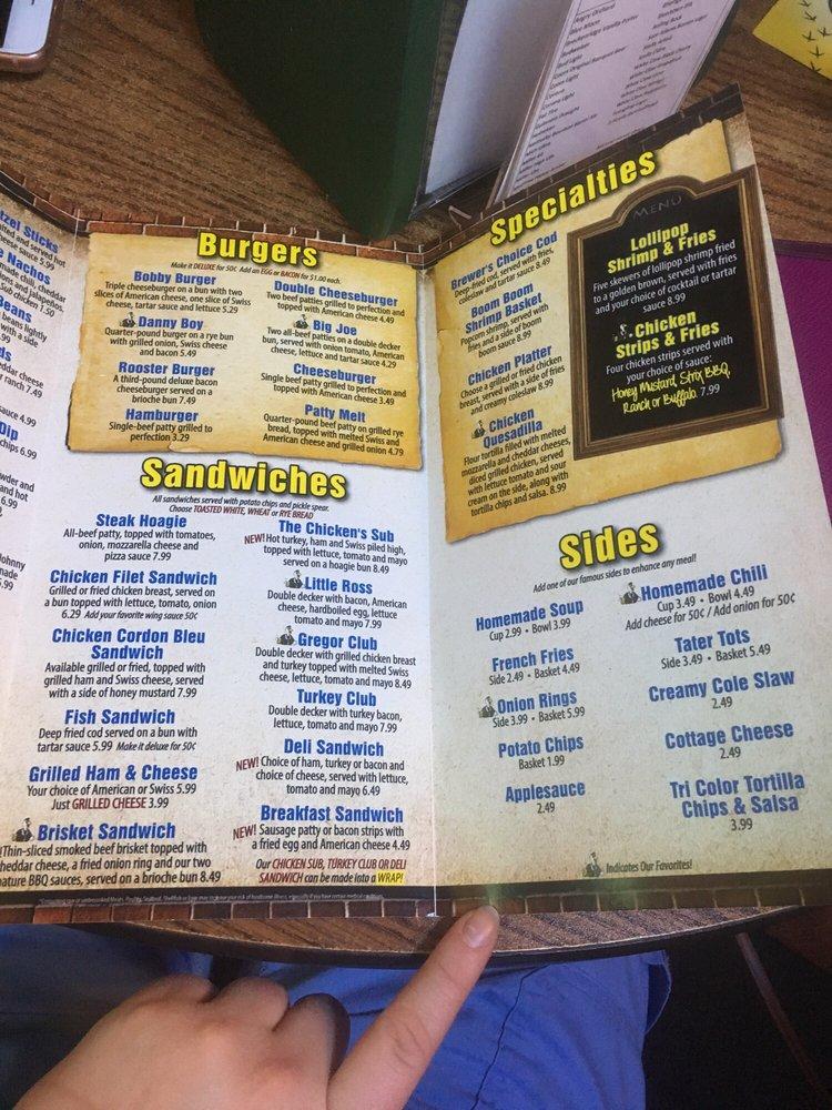 Menu at Chicken On the Run restaurant, Cincinnati