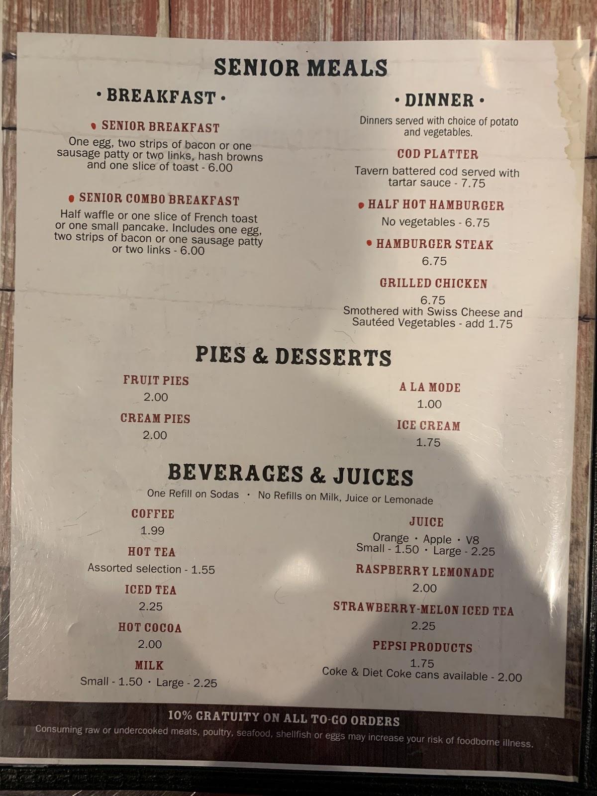 Menu at Moore's Family Restaurant, Ogden, S 1900 W