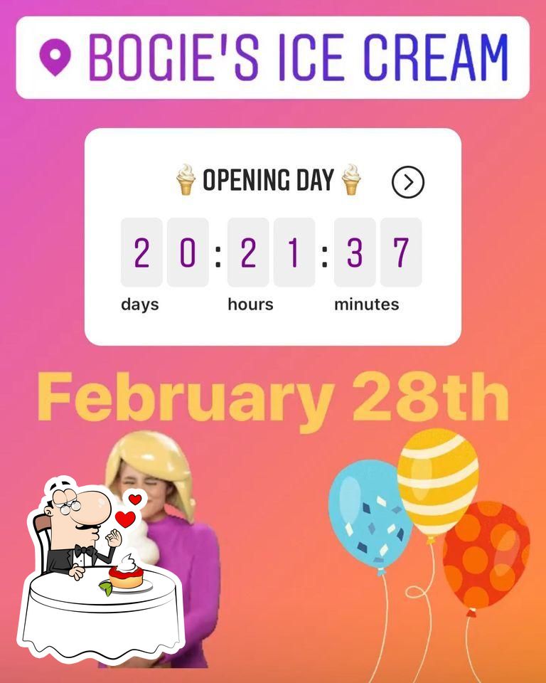 Bogie's Ice Cream in Winchester Restaurant menu and reviews