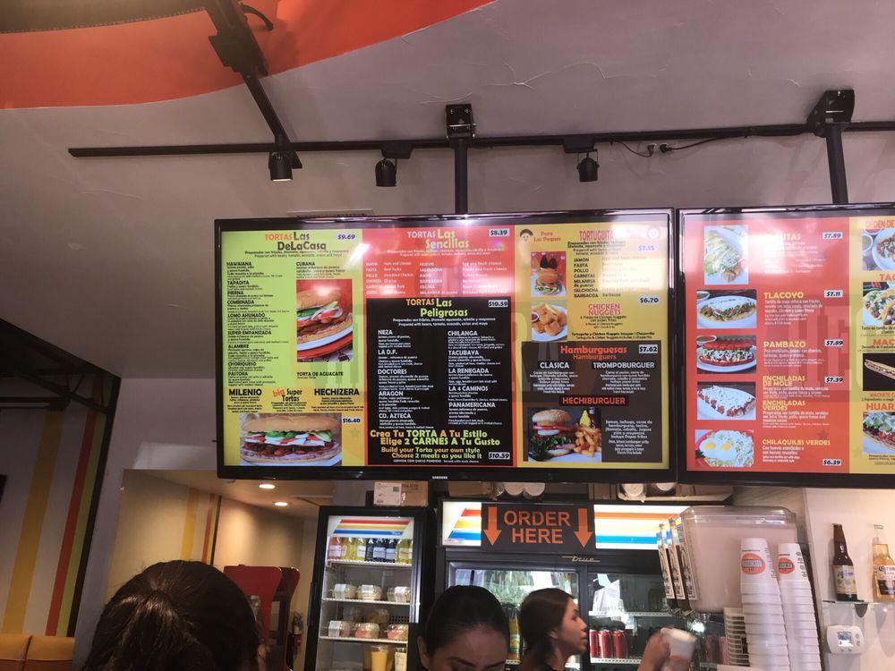 Menu at La Hechizera Tortas restaurant, Arlington, 924 N Collins St