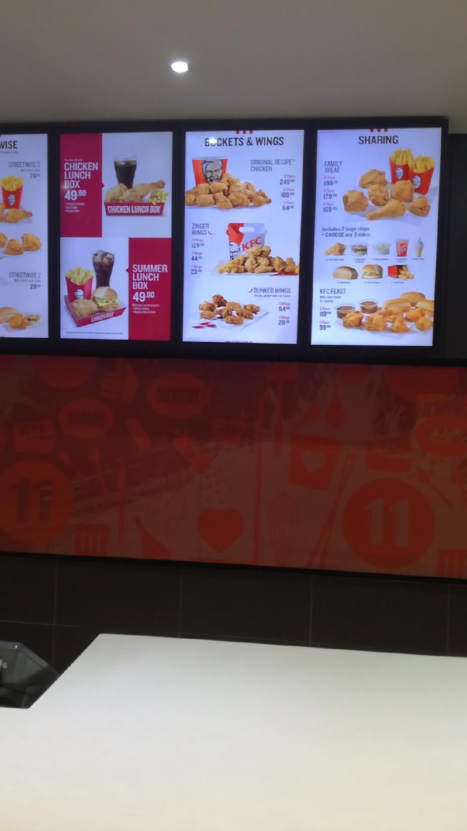Menu at KFC Montclaire restaurant, Durban, Cnr Wood