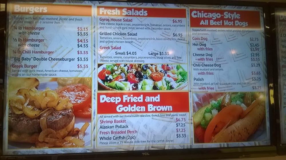 Menu at King Gyros Dunlap restaurant, Elkhart, S Main St