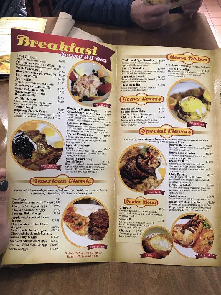 Menu at Sparks Coffee Shop cafe, Sparks