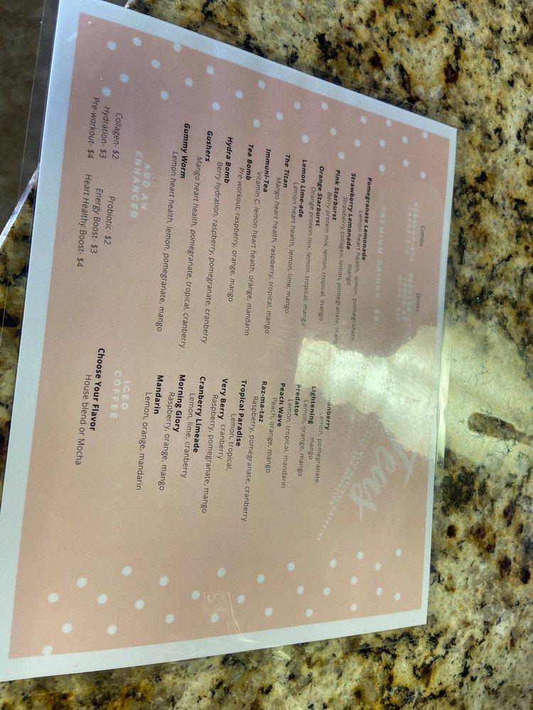 Menu at Chattanooga Nutrition pub & bar, Chattanooga