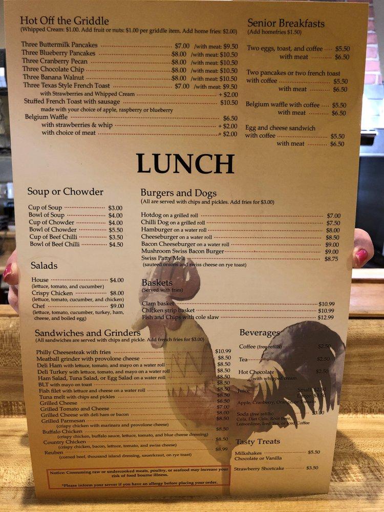Menu at Yankee Village Restaurant, Westfield