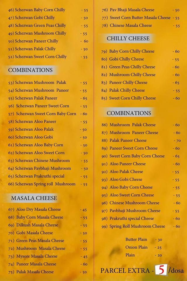 Dosa Hub Shahibaug Menu