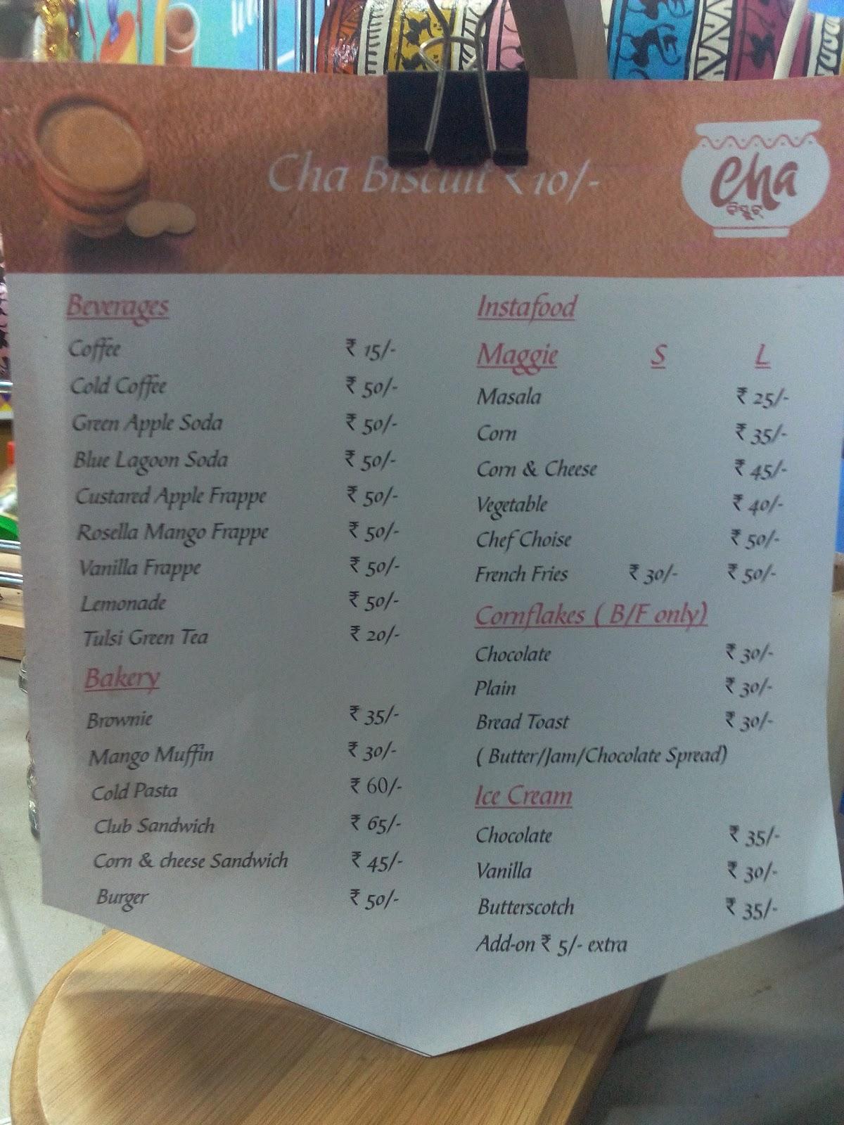 Cha Biscuit- LAUNCHPAD menu