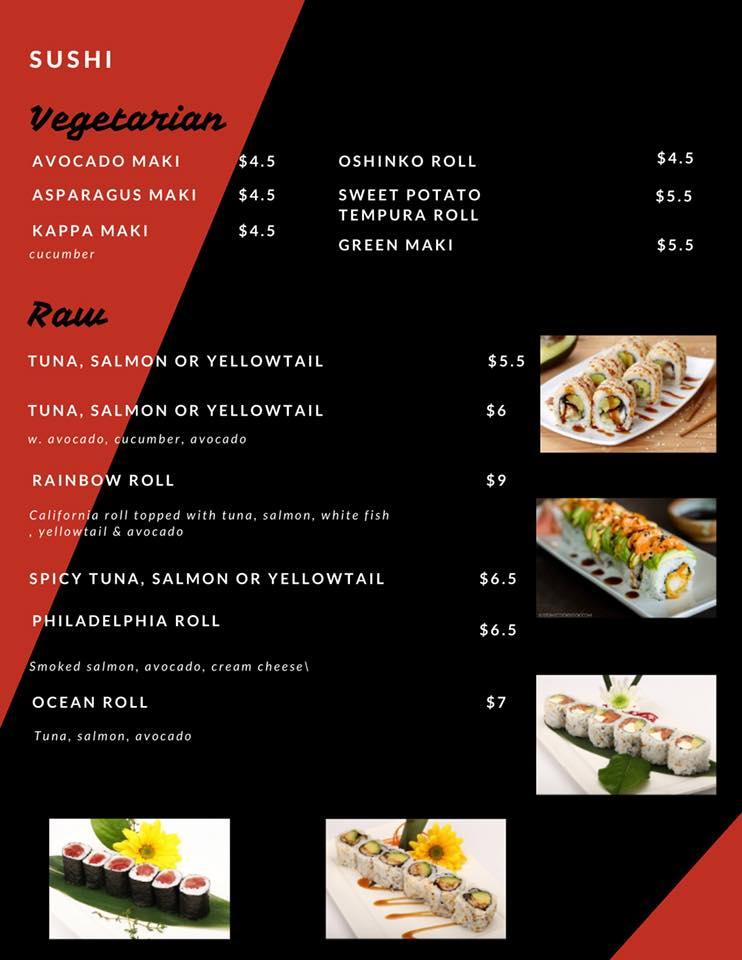 Menu at Kabuto Sushi, Hibachi & Lounge restaurant, East Norriton ...