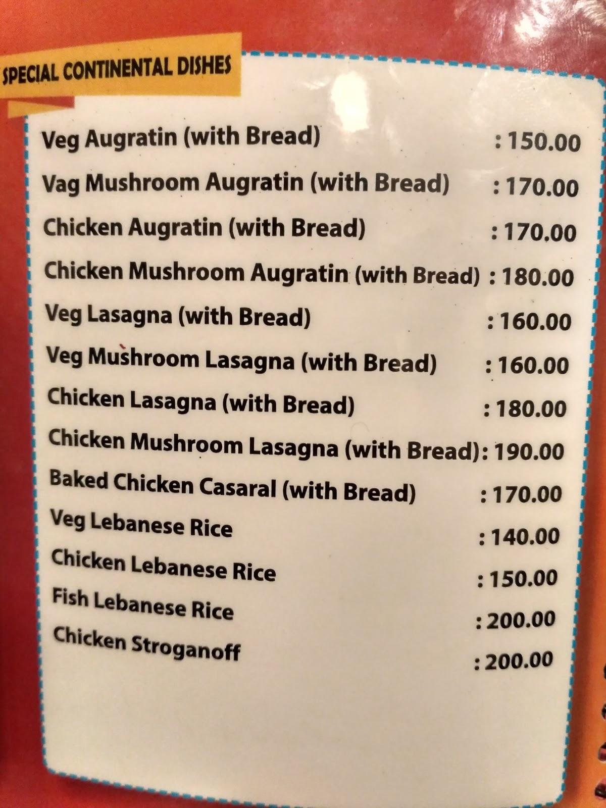 Rajbhoj menu