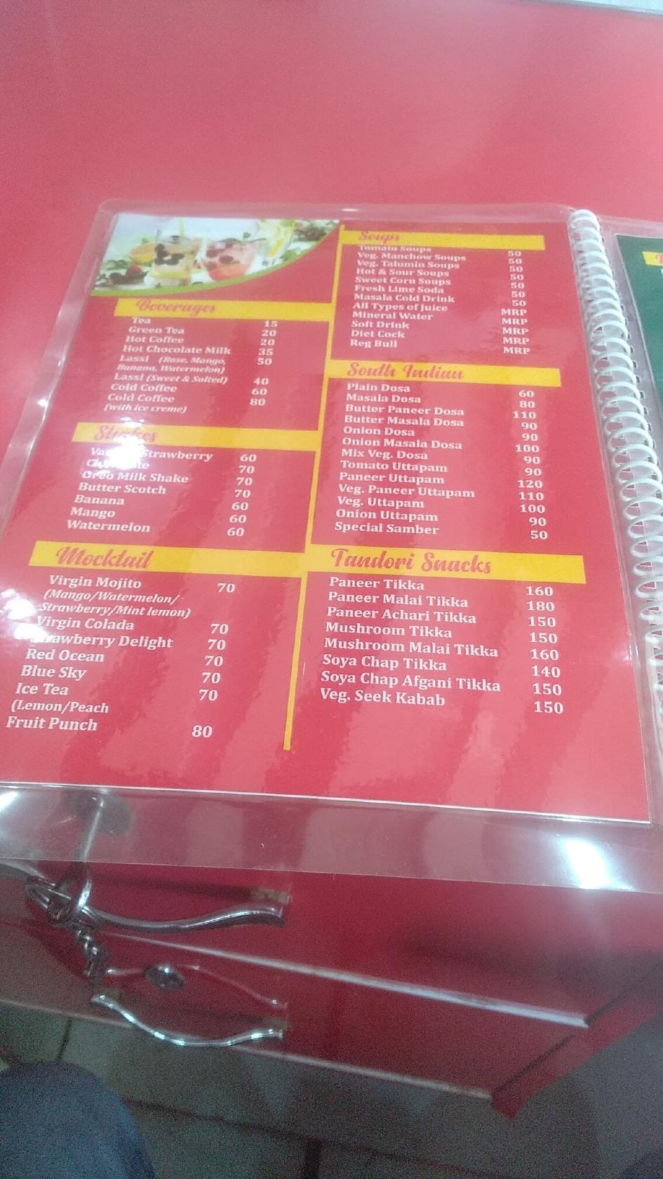 Menu at Sagar Sweets & Restaurant, Panchkula
