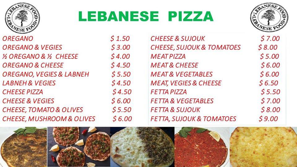 Menu at Papi's Manoouch Bakery, Guildford West