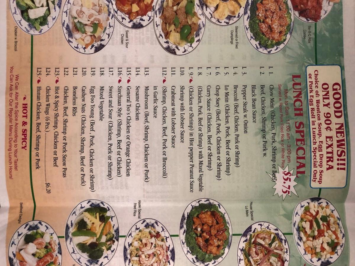 Menu at China Wok restaurant, Schnecksville, PA873