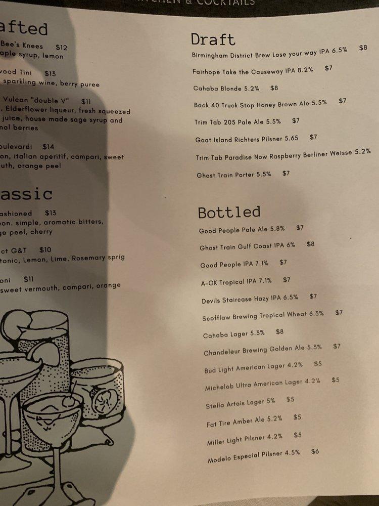 Menu at Ironwood Kitchen & Cocktails restaurant, Homewood