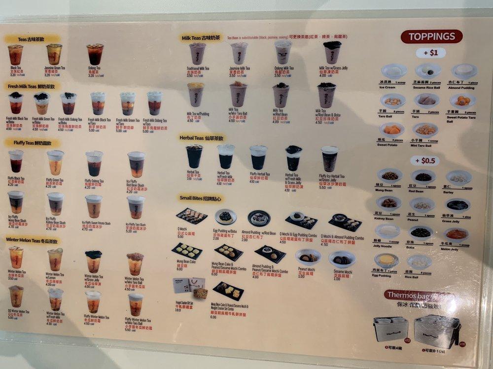 Menu at Meet Fresh desserts, Atlanta