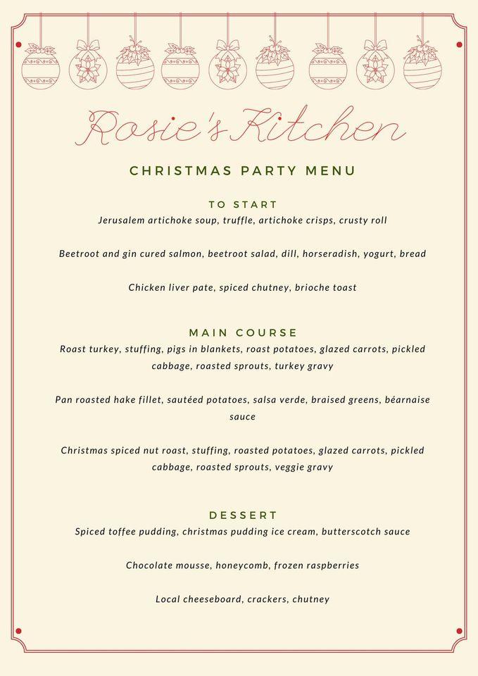 Menu at Rosies Kitchen And Starboard Wood Fired Bistro restaurant, Bude