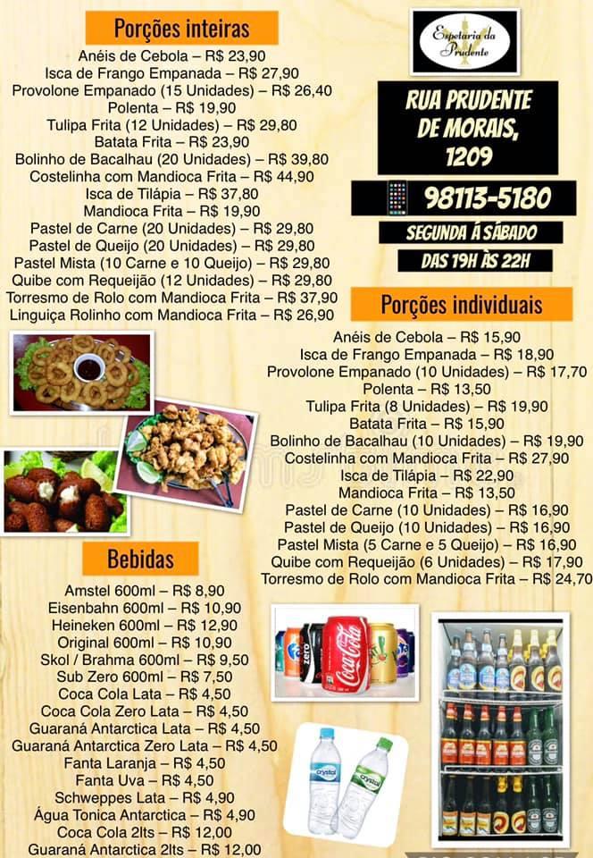 Espetaria da Prudente cardápio
