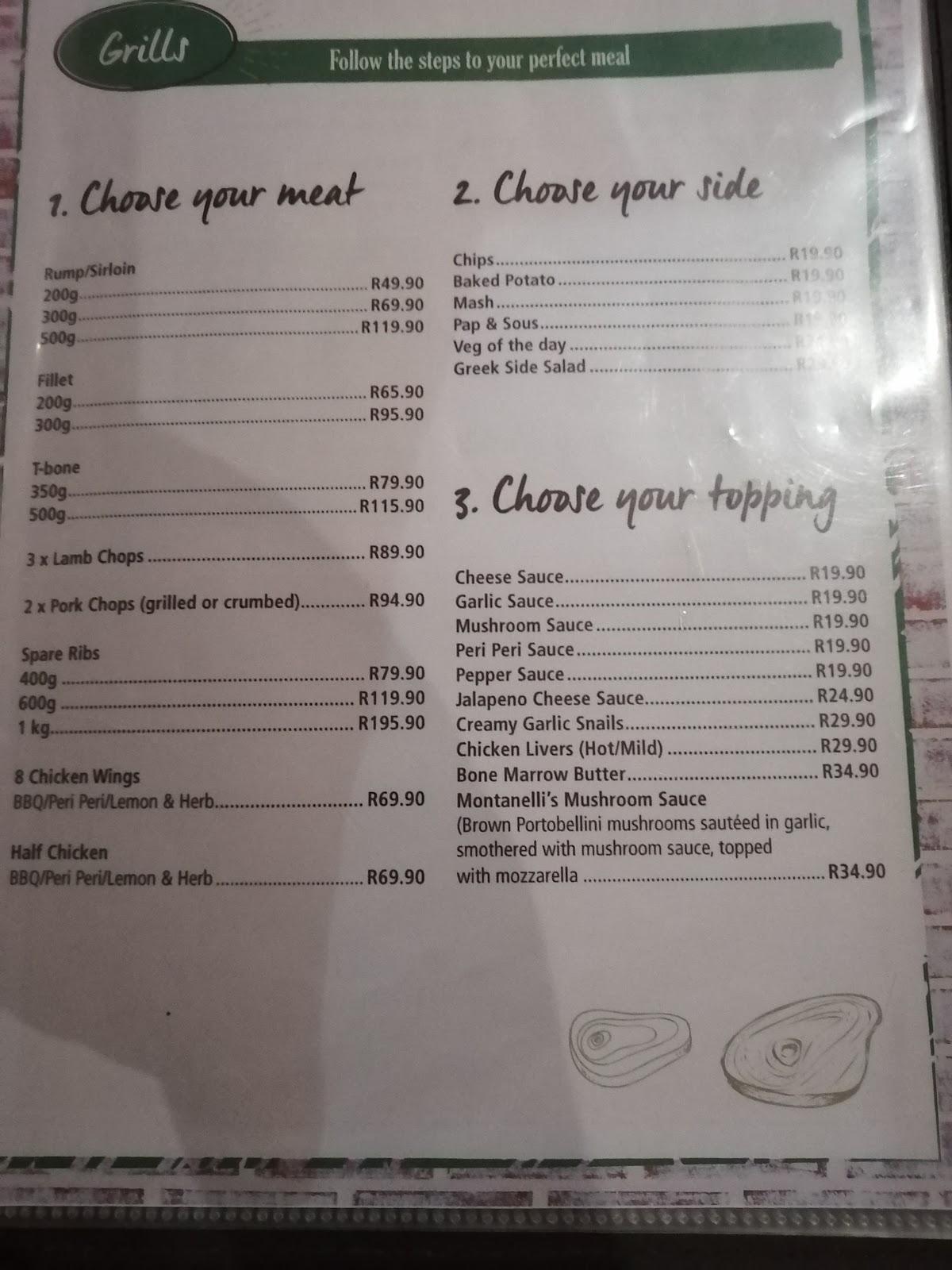 Menu at Dros Ermelo restaurant, Ermelo