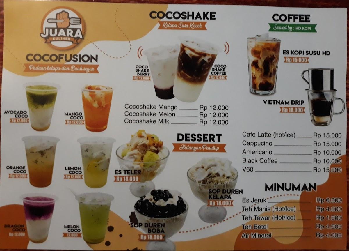 Menu at Green Leaf Food Court restaurant, Bogor